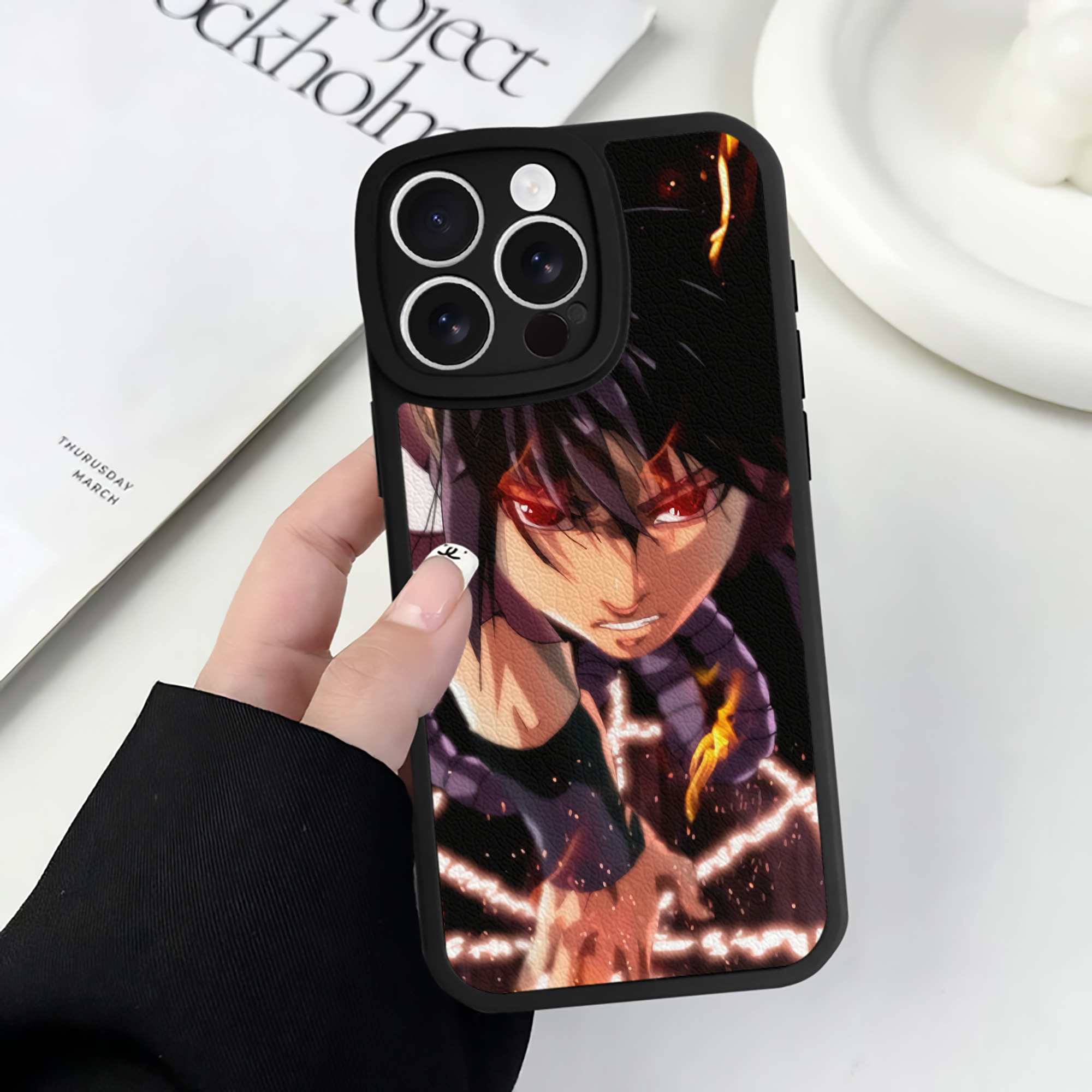 （画像用） NARUTO -ナルト- NARUTO -ナルト- 疾風伝 【iPhone 16シリーズ対応】シリコンスマホケース（レザー調） 材質：シリコン